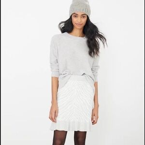 Anthropologie Dolan Zebra ruffle knot skirt new with tags stretch waist